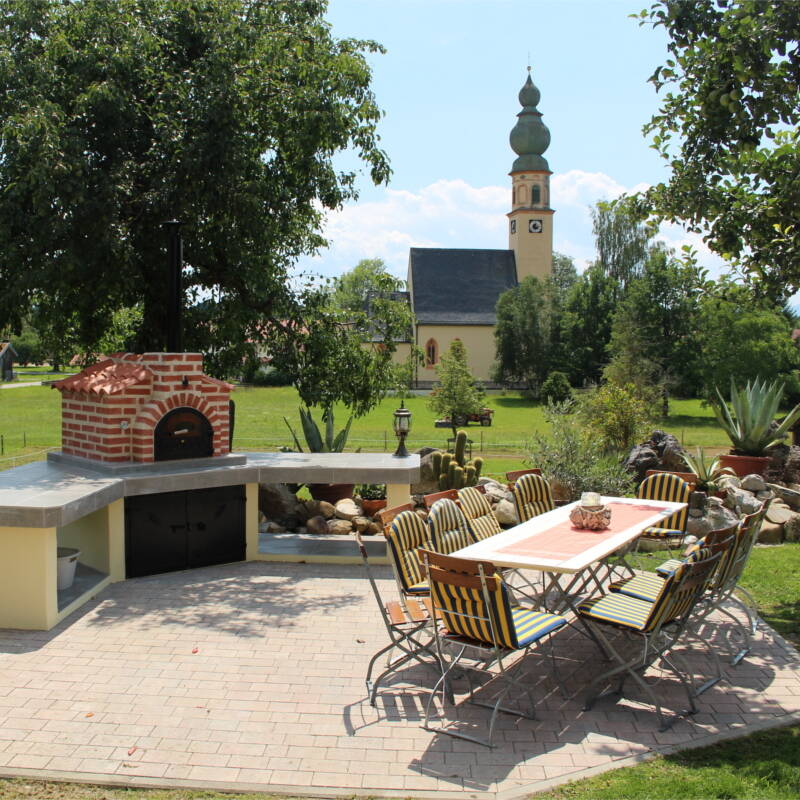 Grillplatz im Garten