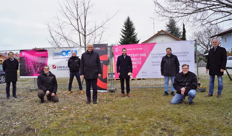 Spatenstich Breitbandausbau Außenbereiche